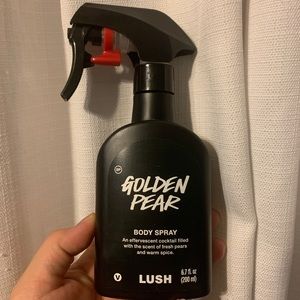 Almost new (10ish sprays used) Lush golden pear body spray